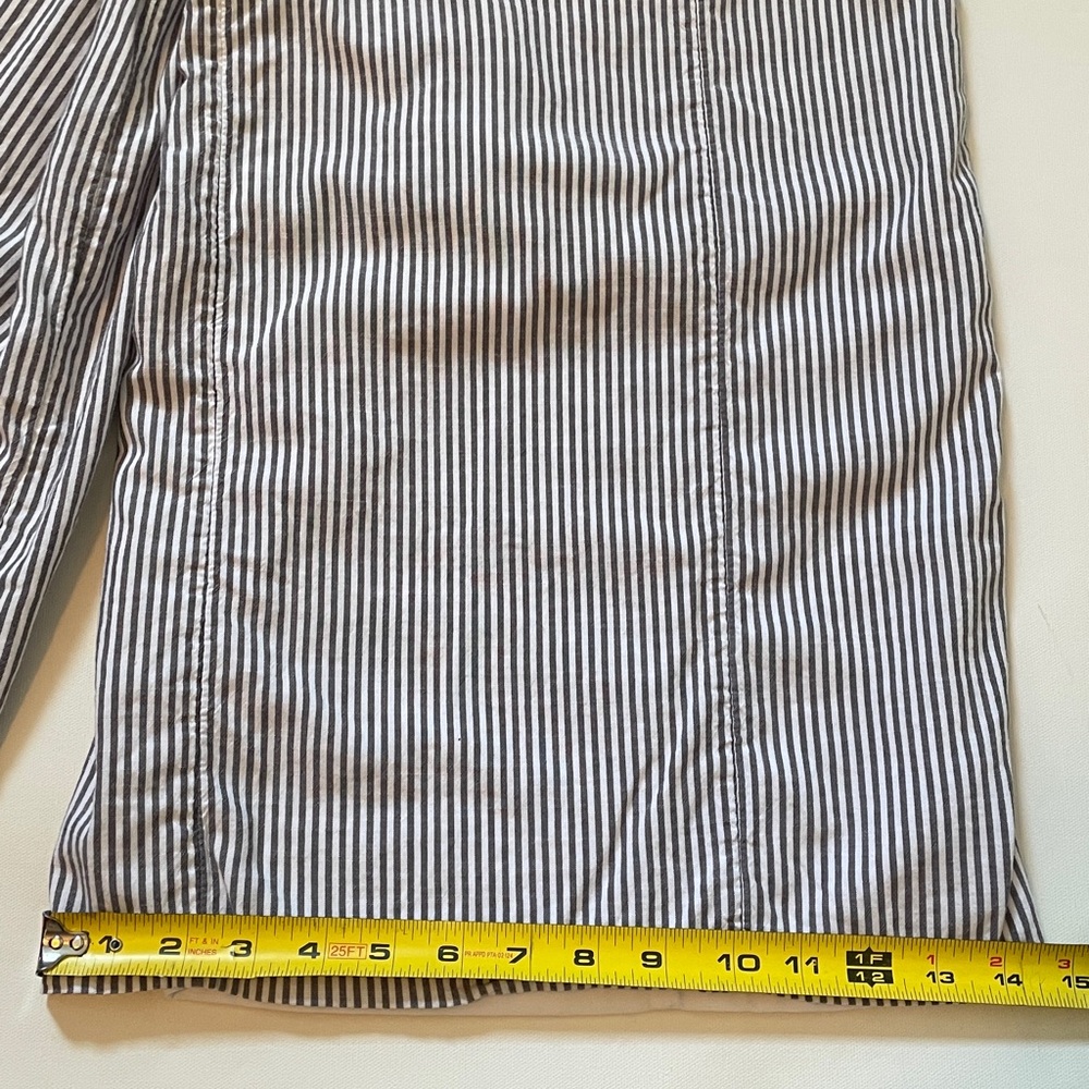 American Eagle Black Striped High Neck Smocked Jumpsuit S - Picture 12 of 17